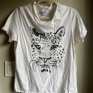 CLARE V Leopard TShirt